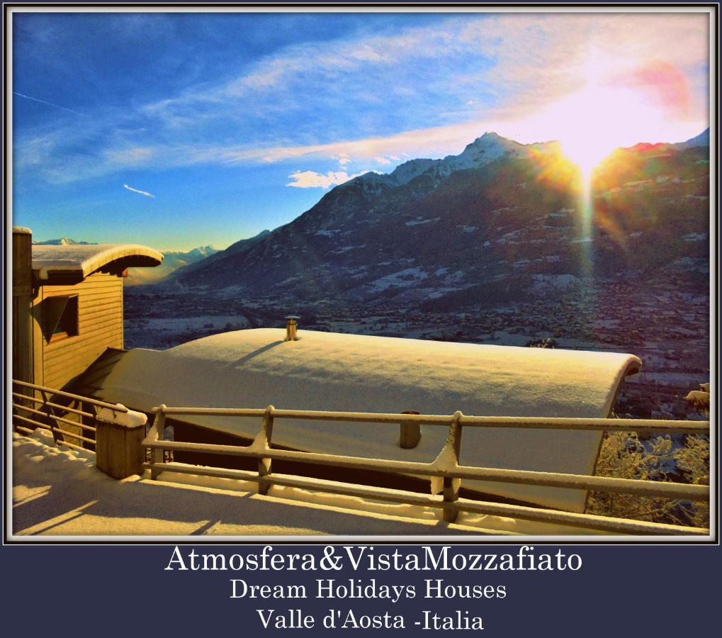 Atmosfera E Vista Mozzafiato Chalets Aosta Buitenkant foto