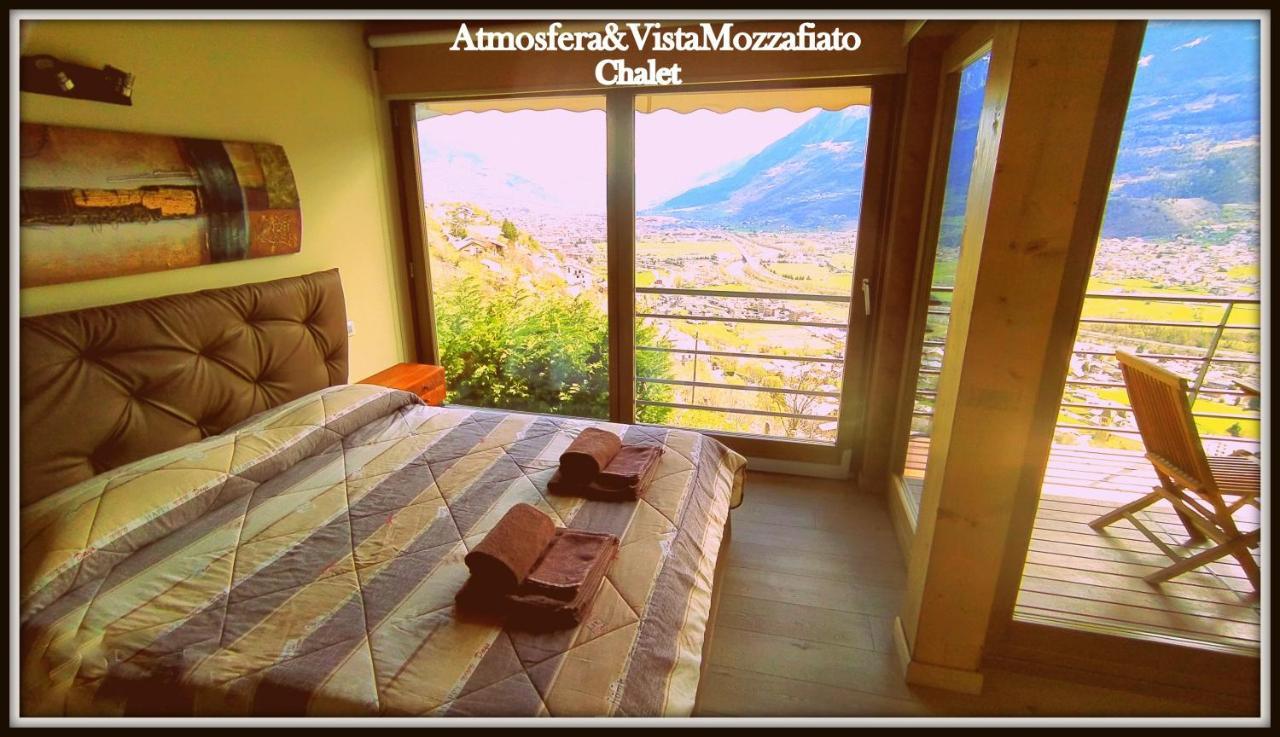 Atmosfera E Vista Mozzafiato Chalets Aosta Buitenkant foto