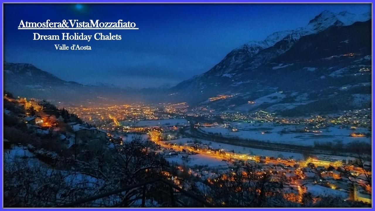 Atmosfera E Vista Mozzafiato Chalets Aosta Buitenkant foto