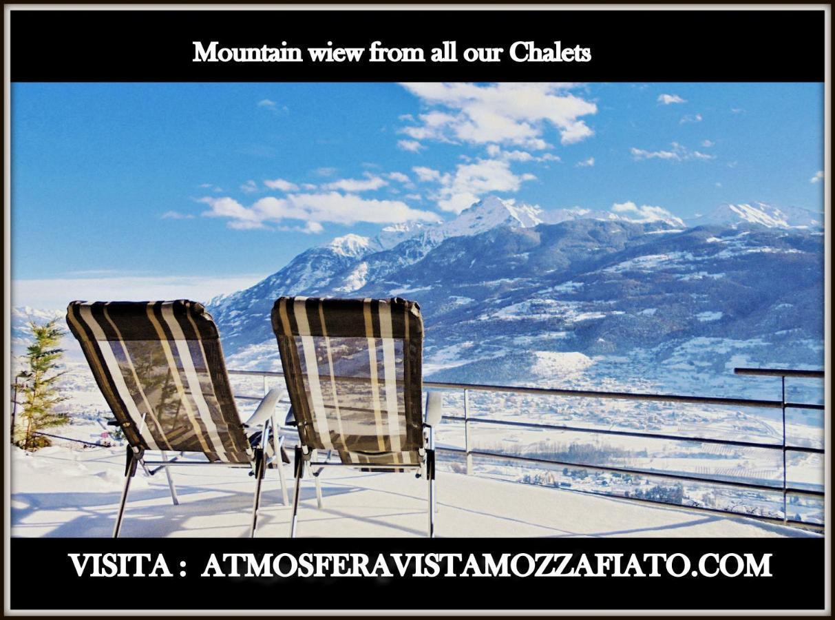 Atmosfera E Vista Mozzafiato Chalets Aosta Buitenkant foto