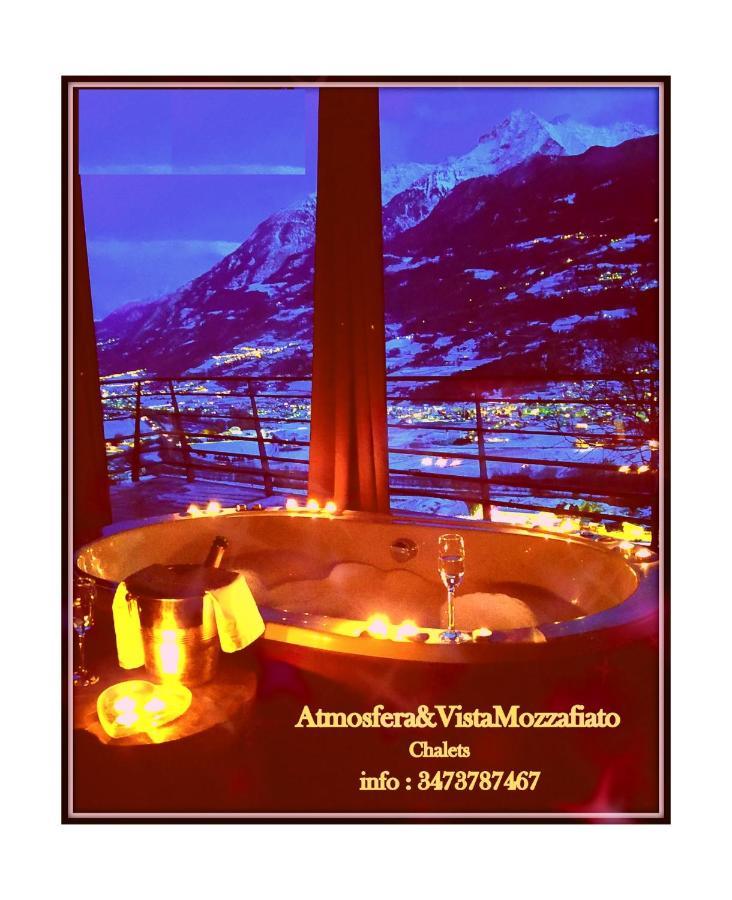 Atmosfera E Vista Mozzafiato Chalets Aosta Buitenkant foto